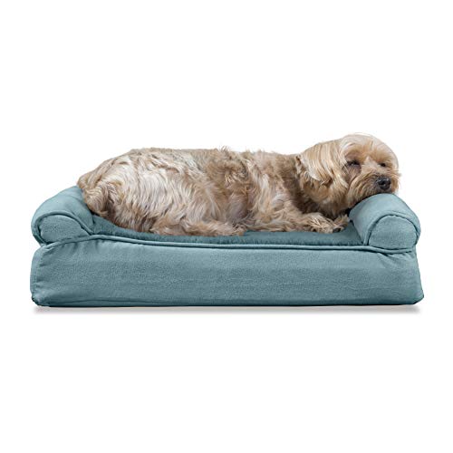 Furhaven Memory Foam Pet Bed for Dogs and Cats - Sofa-Style Plush...