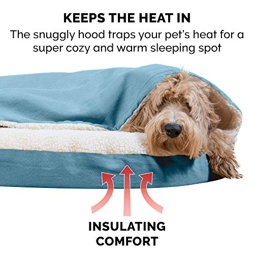 Furhaven Orthopedic Pet Bed for Dogs and Cats - Sherpa and Suede ...