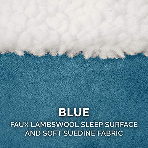 Furhaven Orthopedic Pet Bed for Dogs and Cats - Sherpa and Suede ...