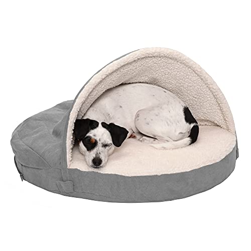 Furhaven Orthopedic Pet Bed for Dogs and Cats - Sherpa and Suede ...