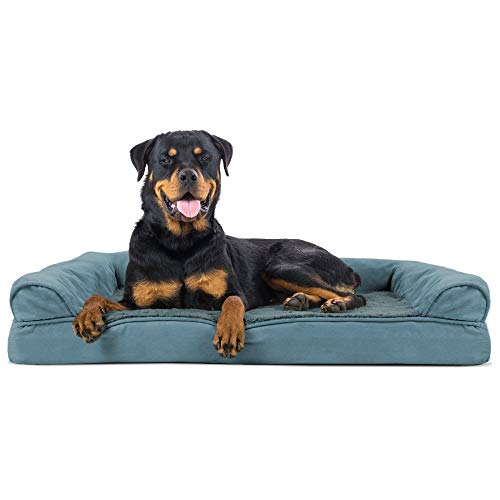 Furhaven Orthopedic Pet Bed for Dogs and Cats - Sofa-Style Plush ...