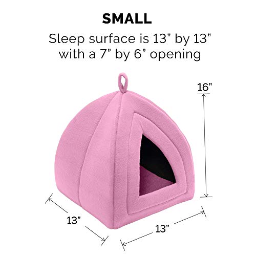 Furhaven Pet Bed for Cats and Small Dogs - Polar Fleece Foldable ...