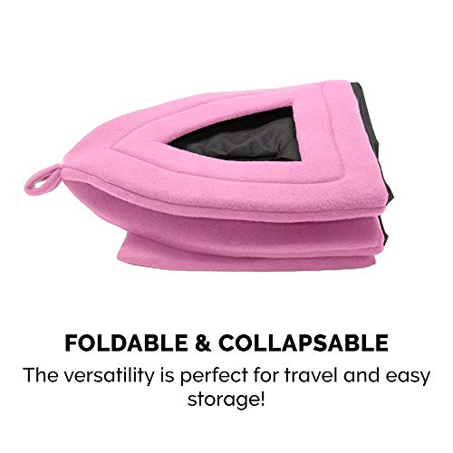 Furhaven Pet Bed for Cats and Small Dogs - Polar Fleece Foldable ...