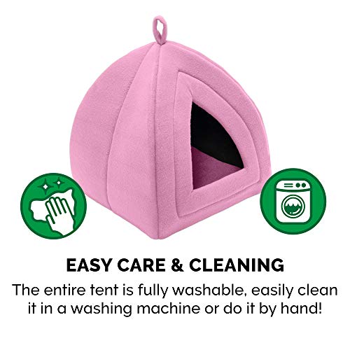 Furhaven Pet Bed for Cats and Small Dogs - Polar Fleece Foldable ...