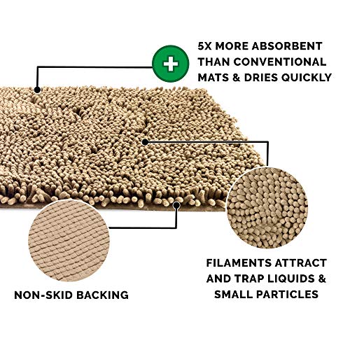 Furhaven Pet Bed Mat for Dogs and Cats - Muddy Paws Absorbent Che...