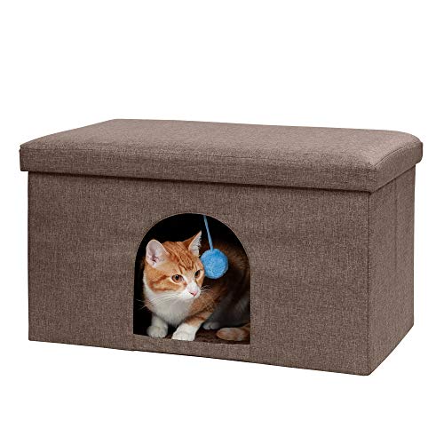 Furhaven Pet House for Cats and Small Dogs - Collapsible Living R...