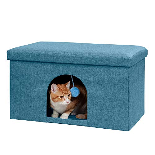 Furhaven Pet House for Cats and Small Dogs - Collapsible Living R...
