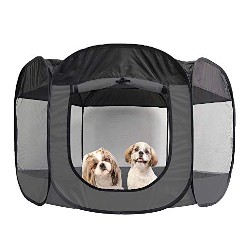 Furhaven Pet House for Dogs and Cats - Indoor-Outdoor Pop Up Play...