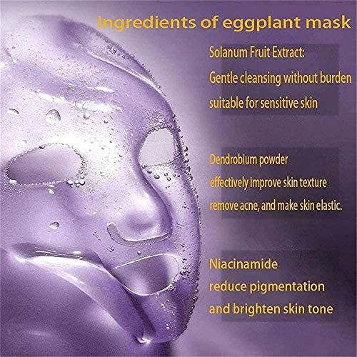 FURPO 2PCS Eggplant Acne Clearing Solid Mask,Natural Green Tea Pu...