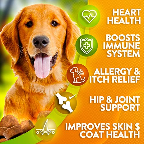 Omega 3 Fish Oil Chews for Dogs - Allergy & Itch Relief - Dog She...