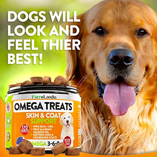 Omega 3 Fish Oil Chews for Dogs - Allergy & Itch Relief - Dog She...
