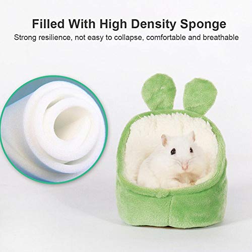 FURUN Hamster Bed Warmer Winter Small Animal Plush House Cave Cus...