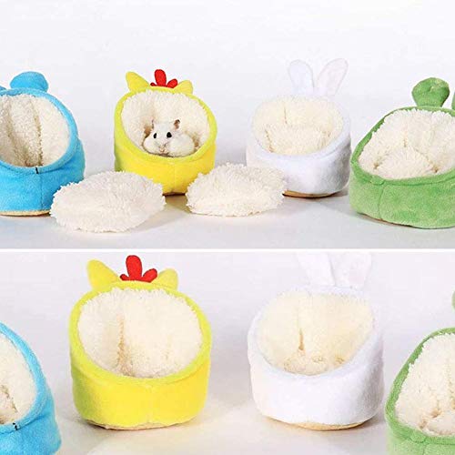 FURUN Hamster Bed Warmer Winter Small Animal Plush House Cave Cus...