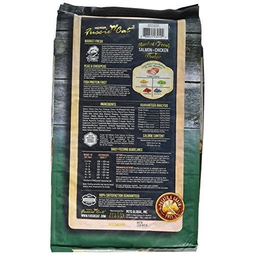 Fussie Cat Market Fresh Salmon & Chicken Meal Formula Grain-Free ...