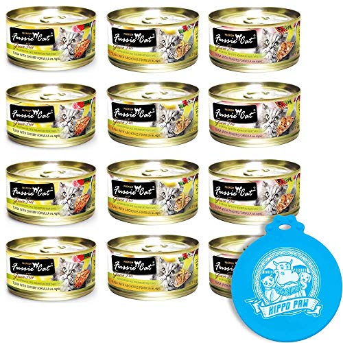Fussie Cat Premium Can Wet Food Variety 12 Pack 4 Tuna with Anc...