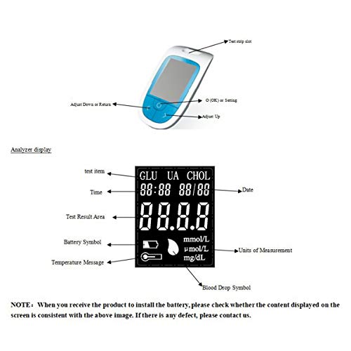 FuTaiKang Household Testing Uric Acid Meter, Cholesterol Meter & ...