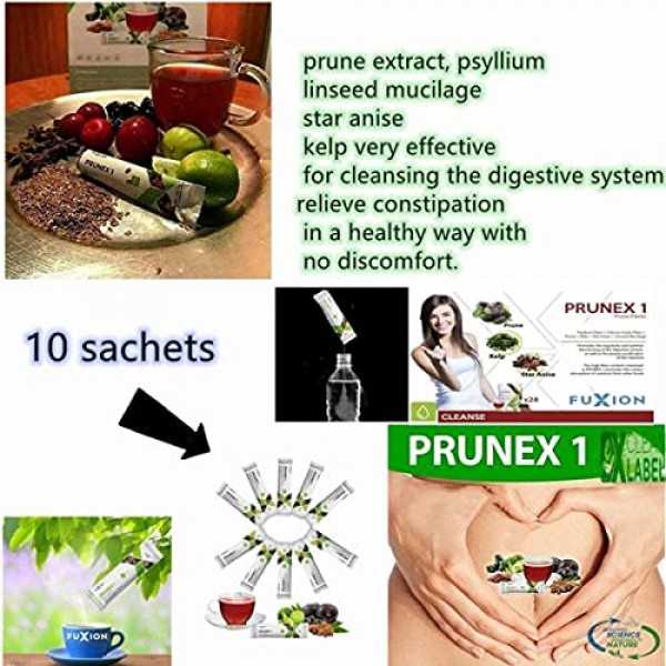 All Natural Detox Cleanse Instant Tea Mix Prune & Plum w. Fiber &...