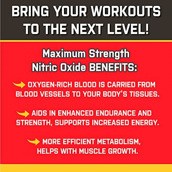 Nitric Oxide Booster Supplement 1500mg with L Arginine, L Citrull...