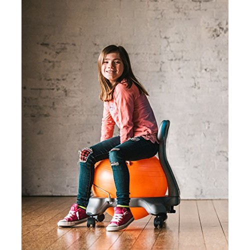 Gaiam Kids Balance Ball Chair - Classic Childrens Stability Ball...