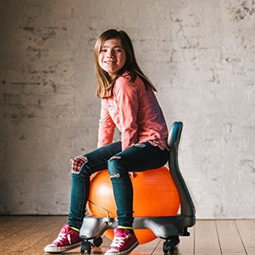 Gaiam Kids Balance Ball Chair - Classic Childrens Stability Ball...