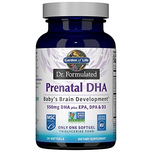 Garden of Life Dr. Formulated Prenatal DHA Fish Oil - 550mg DHA &...