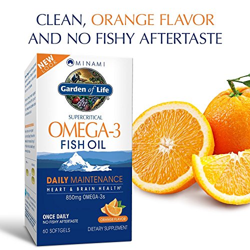 Garden of Life EPA/DHA Omega 3 Fish Oil - Minami Natural Brain Fu...