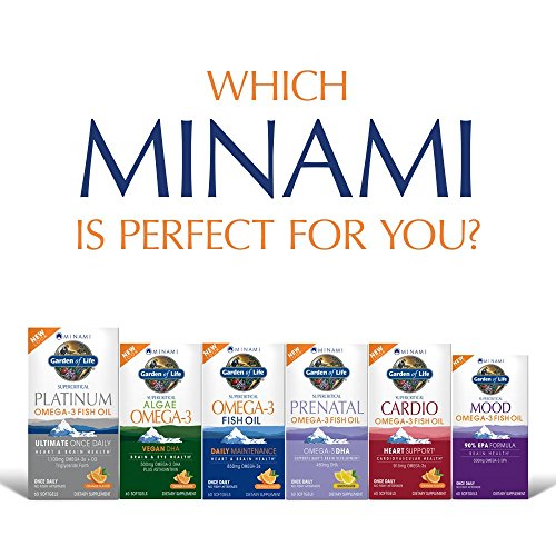 Garden of Life EPA/DHA Omega 3 Fish Oil - Minami Natural Brain Fu...