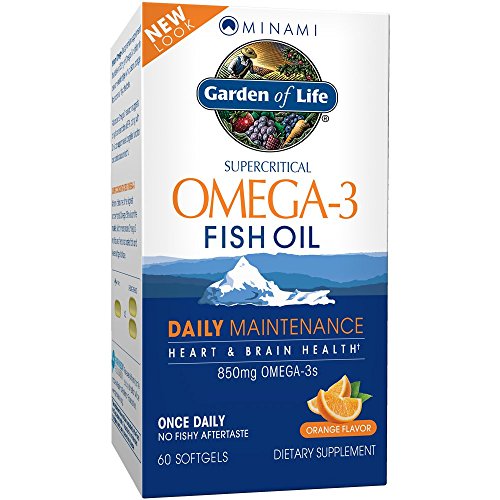 Garden of Life EPA/DHA Omega 3 Fish Oil - Minami Natural Brain Fu...
