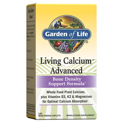 Garden of Life Living Whole Food Plant Calcium Plus Advanced Bone...