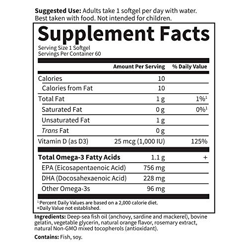 Garden of Life Minami Supercritical Platinum Omega 3 Fish Oil Sup...