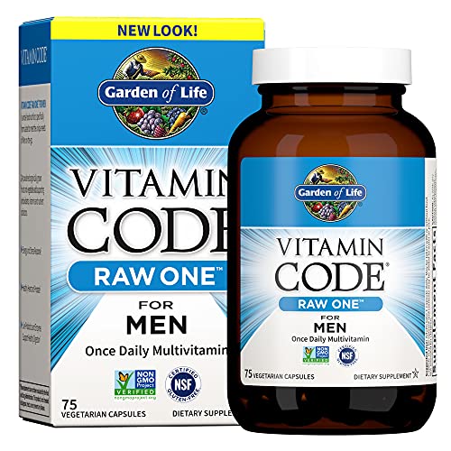 Garden of Life Multivitamin for Men, Vitamin Code Raw One - Once ...