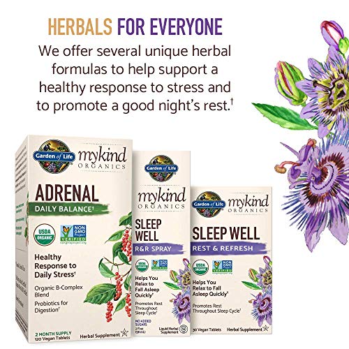 Garden of Life Mykind Organics Sleep Well Rest & Refresh Tablets,...