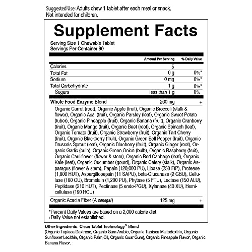 Garden of Life Organic Chewable Enzyme Supplement - Dr. Formulate...