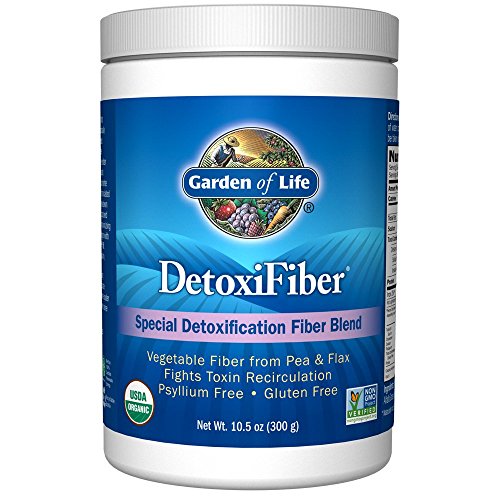 Garden of Life Organic Detox Fiber Supplement Powder, Gluten Free...