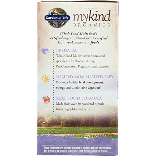 Garden of Life Organic Mykind Prenatal Multivitamin, 108 CT