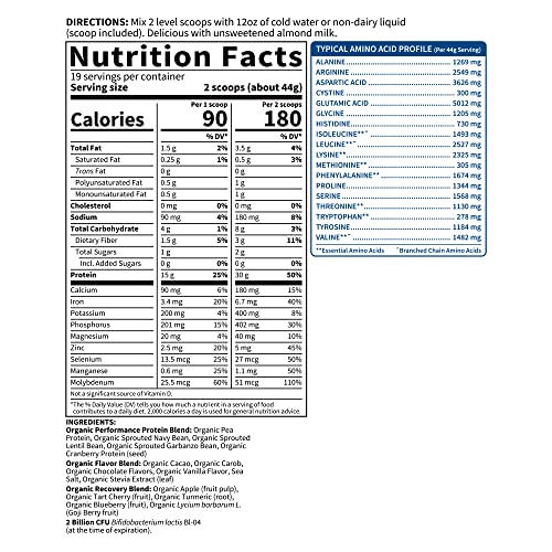 Garden of Life Organic Vegan Sport Protein Powder, Chocolate, Pro...