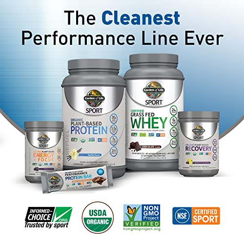 Garden of Life Organic Vegan Sport Protein Powder, Chocolate, Pro...