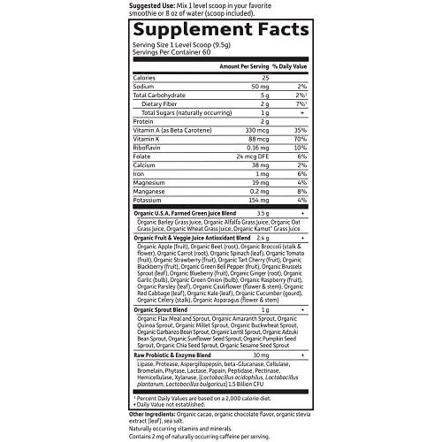 Garden of Life Raw Organic Perfect Green Superfood Juiced Powder,...