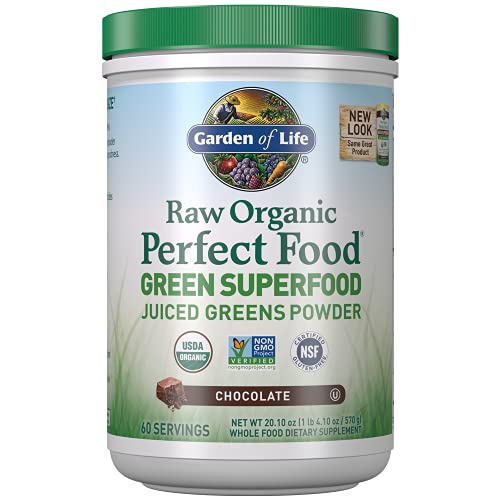 Garden of Life Raw Organic Perfect Green Superfood Juiced Powder,...