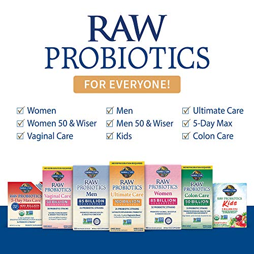 Garden of Life RAW Probiotics Colon Care Shelf Stable - 50 Billio...
