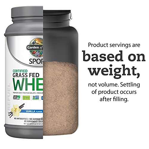 Garden of Life Sport Whey Protein Powder Vanilla, Premium Grass F...