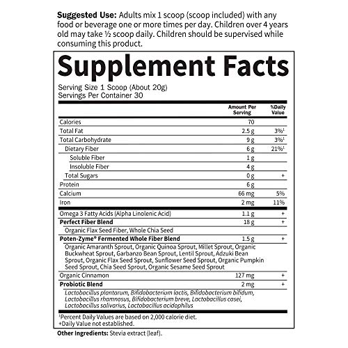 Garden of Life Super Seed - Vegetarian Whole Food Fiber Supplemen...