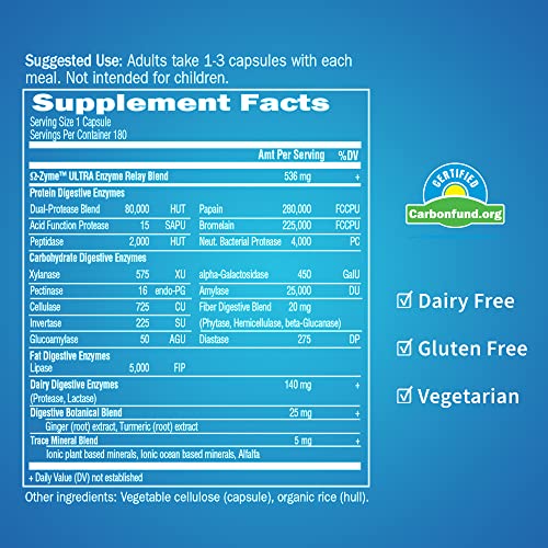 Garden of Life Vegetarian Digestive Supplement - Omega Zyme Ultra...