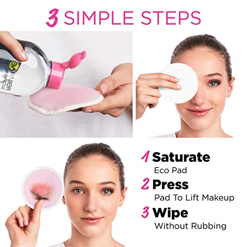 Garnier SkinActive Micellar Cleansing Eco Pads, Ultra-soft Reusab...