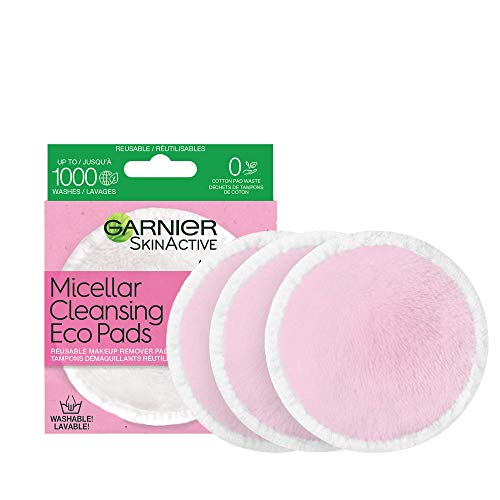 Garnier SkinActive Micellar Cleansing Eco Pads, Ultra-soft Reusab...