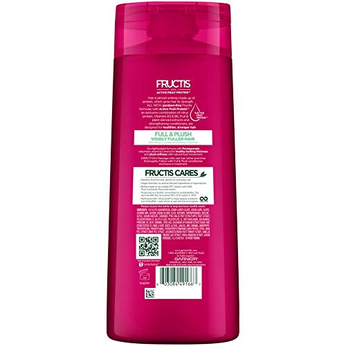 Garnier Hair Care Fructis Full & Plush Shampoo, 22 Fluid Ounce