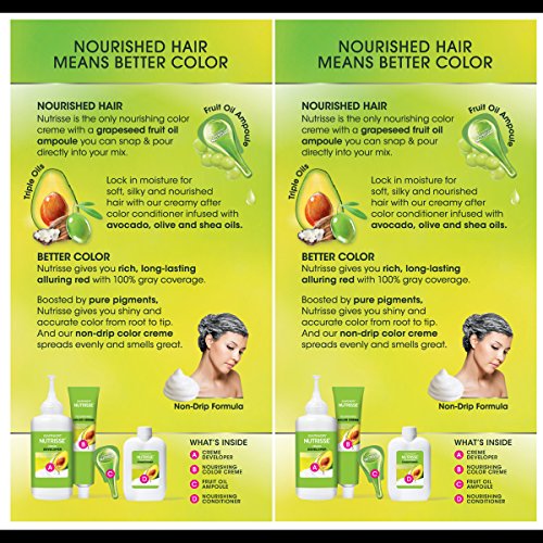 Garnier Hair Color Nutrisse Nourishing Creme, 66 True Red Pomegr...