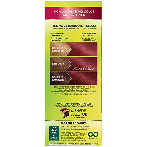Garnier Hair Color Nutrisse Nourishing Creme, 66 True Red Pomegr...
