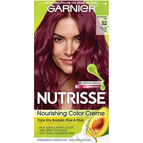 Garnier Hair Color Nutrisse Nourishing Hair Color Creme, Strawber...