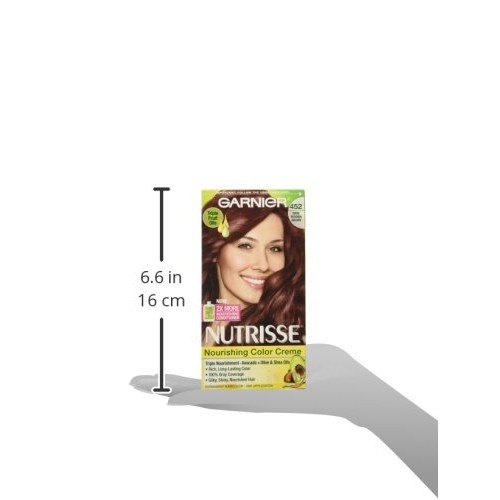 Garnier Nutrisse Nourishing Hair Color Creme, 452 Dark Reddish Br...